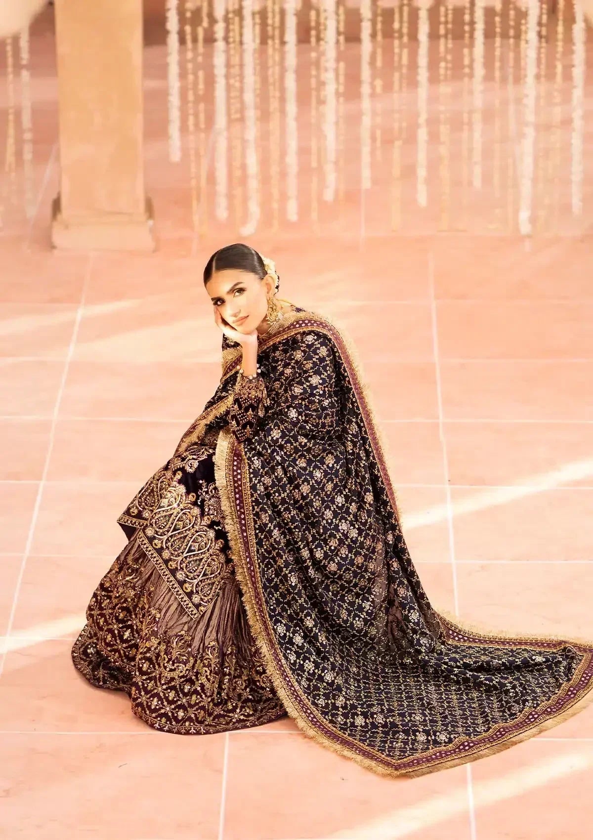 Aik Atelier | Zardozi Velvet 23 | 09 -  Aik Atelier Formal - Original Designer Dress - House of Maryam