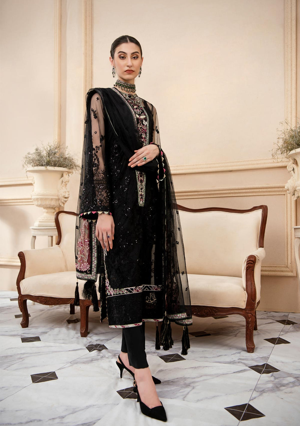 Aik Atelier | Formals Collection | LUMIERE - LOOK 02 -  Aik Atelier Formal - Original Designer Dress - House of Maryam