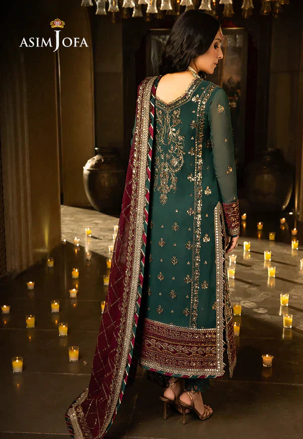 Asim Jofa | Velvet Festive 23 | AJVF-09 -  Asim Jofa Formal - Original Designer Dress - House of Maryam