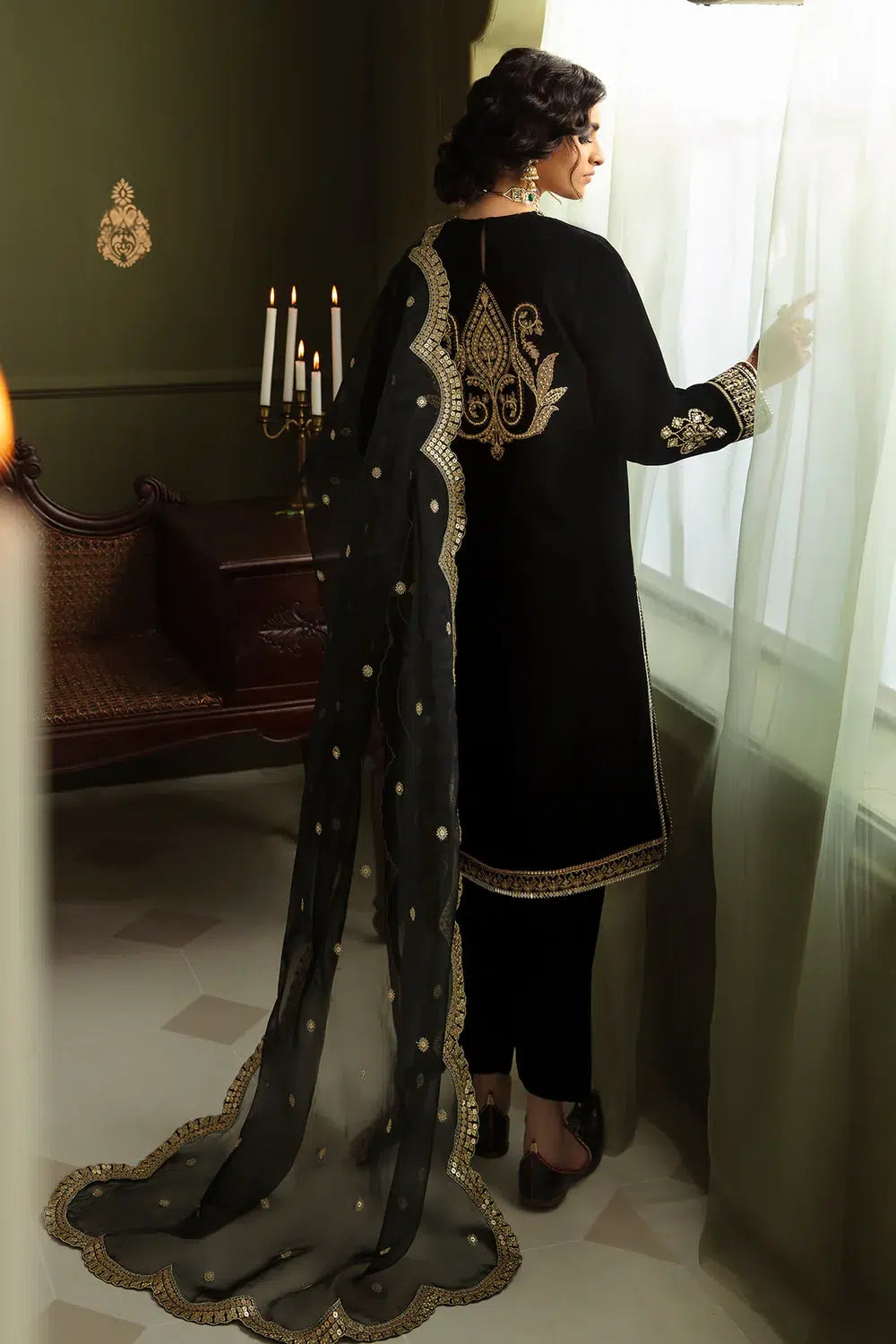 Baroque | Jahanara Luxury Velvet 23 | UF-462 -  Baroque Formal - Original Designer Dress - House of Maryam