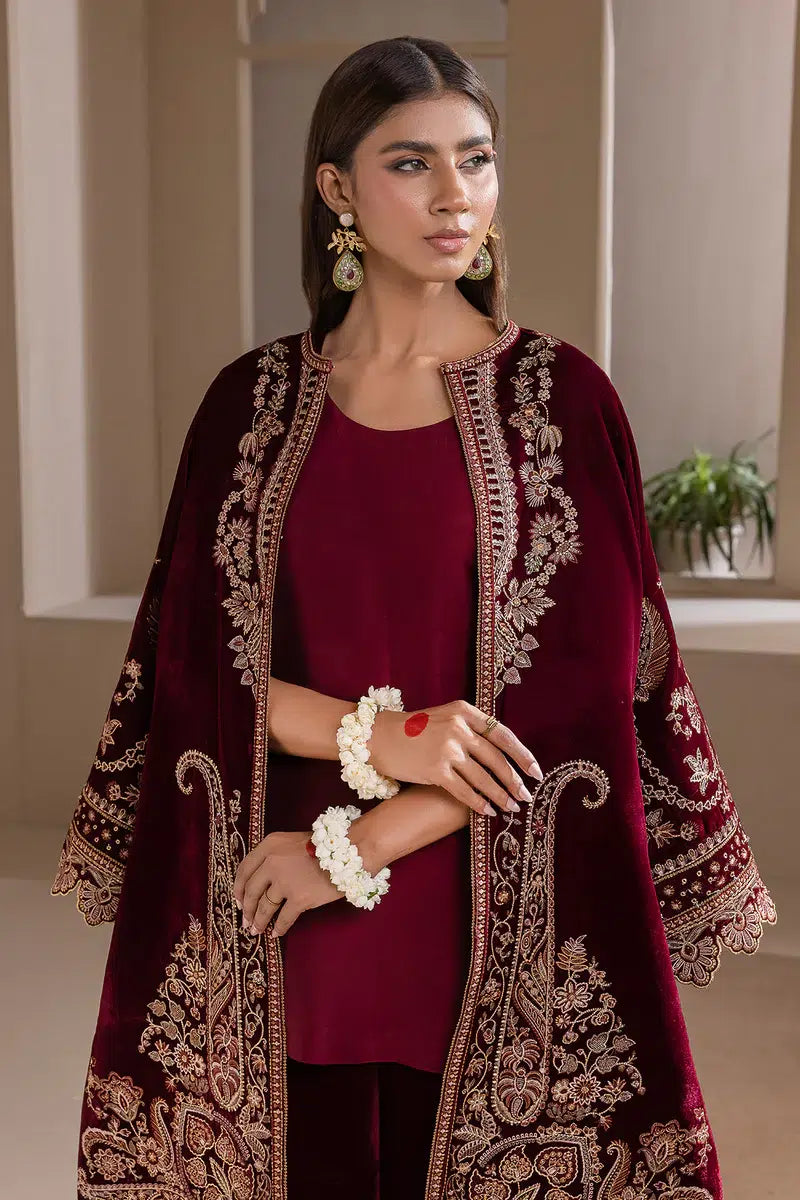 Baroque | Jahanara Luxury Velvet 23 | UF-421 -  Baroque Formal - Original Designer Dress - House of Maryam