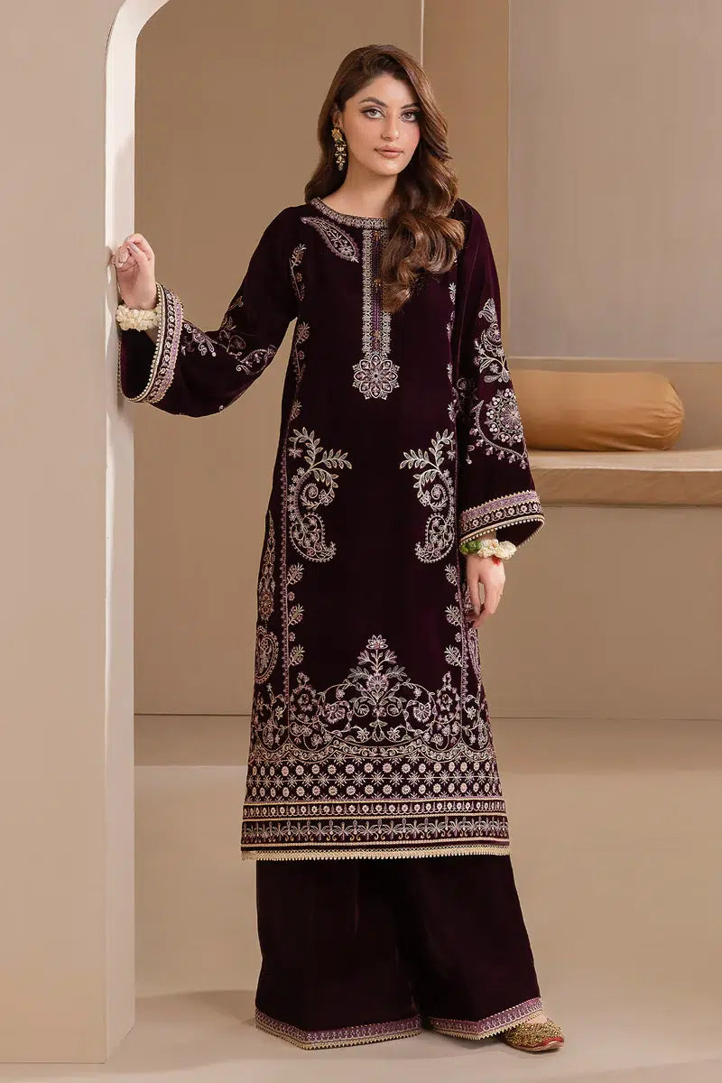 Baroque | Jahanara Luxury Velvet 23 | UF-422 -  Baroque Formal - Original Designer Dress - House of Maryam