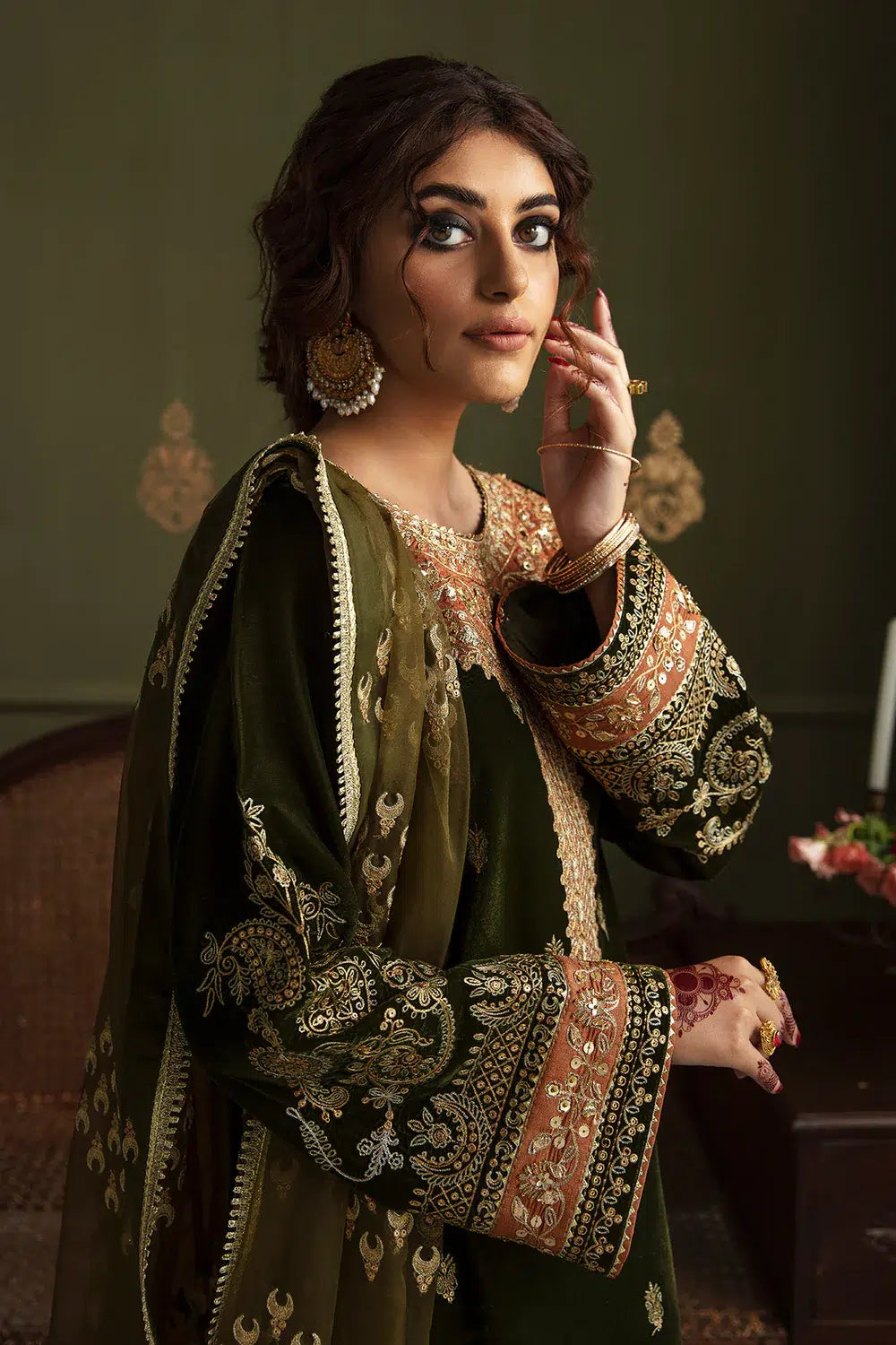 Baroque | Jahanara Luxury Velvet 23 | UF-461 -  Baroque Formal - Original Designer Dress - House of Maryam