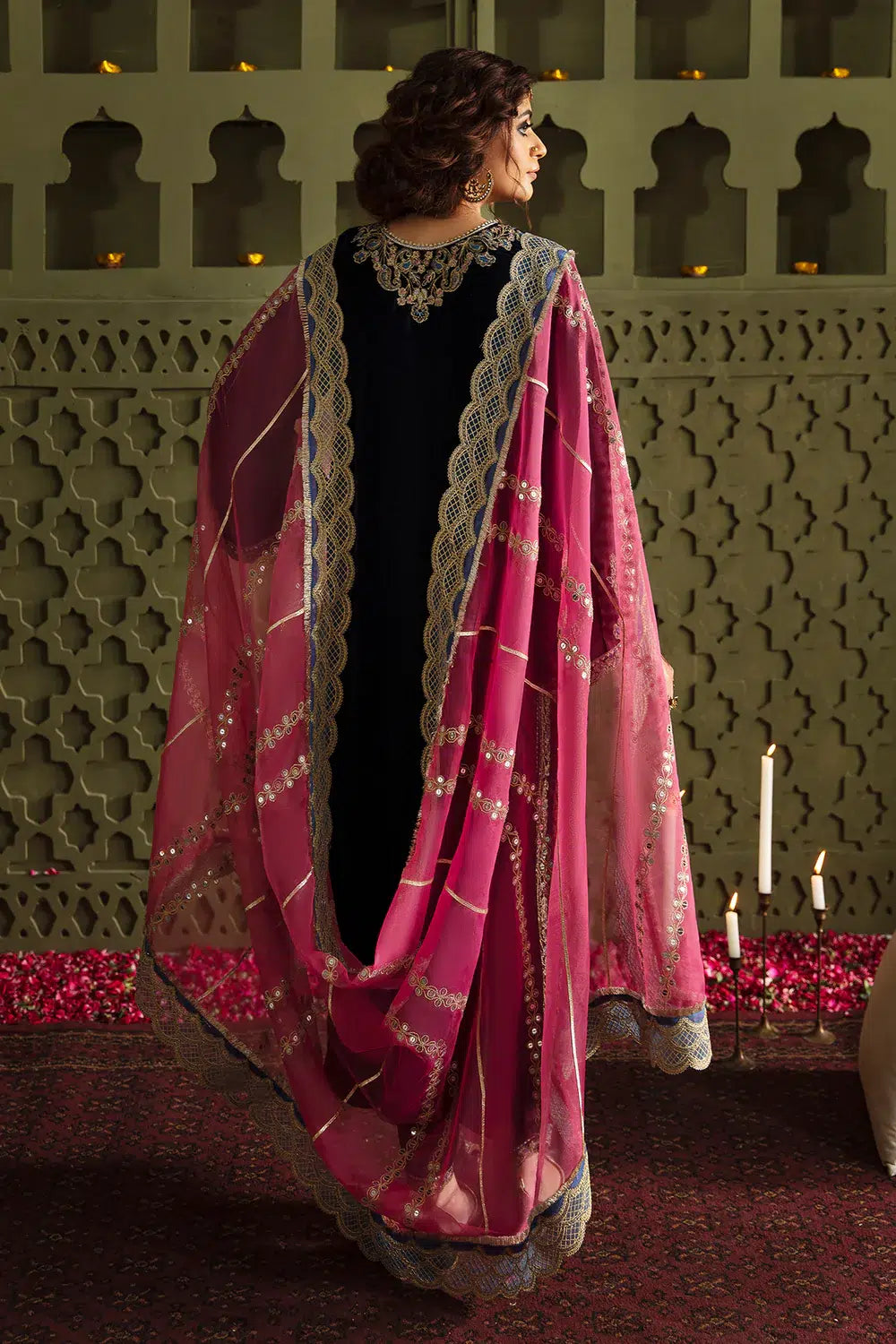Baroque | Jahanara Luxury Velvet 23 | UF-463 -  Baroque Formal - Original Designer Dress - House of Maryam