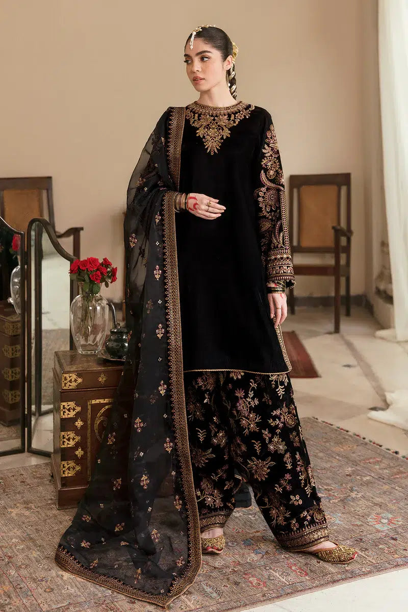 Baroque | Jahanara Luxury Velvet 23 | UF-253 -  Baroque Formal - Original Designer Dress - House of Maryam