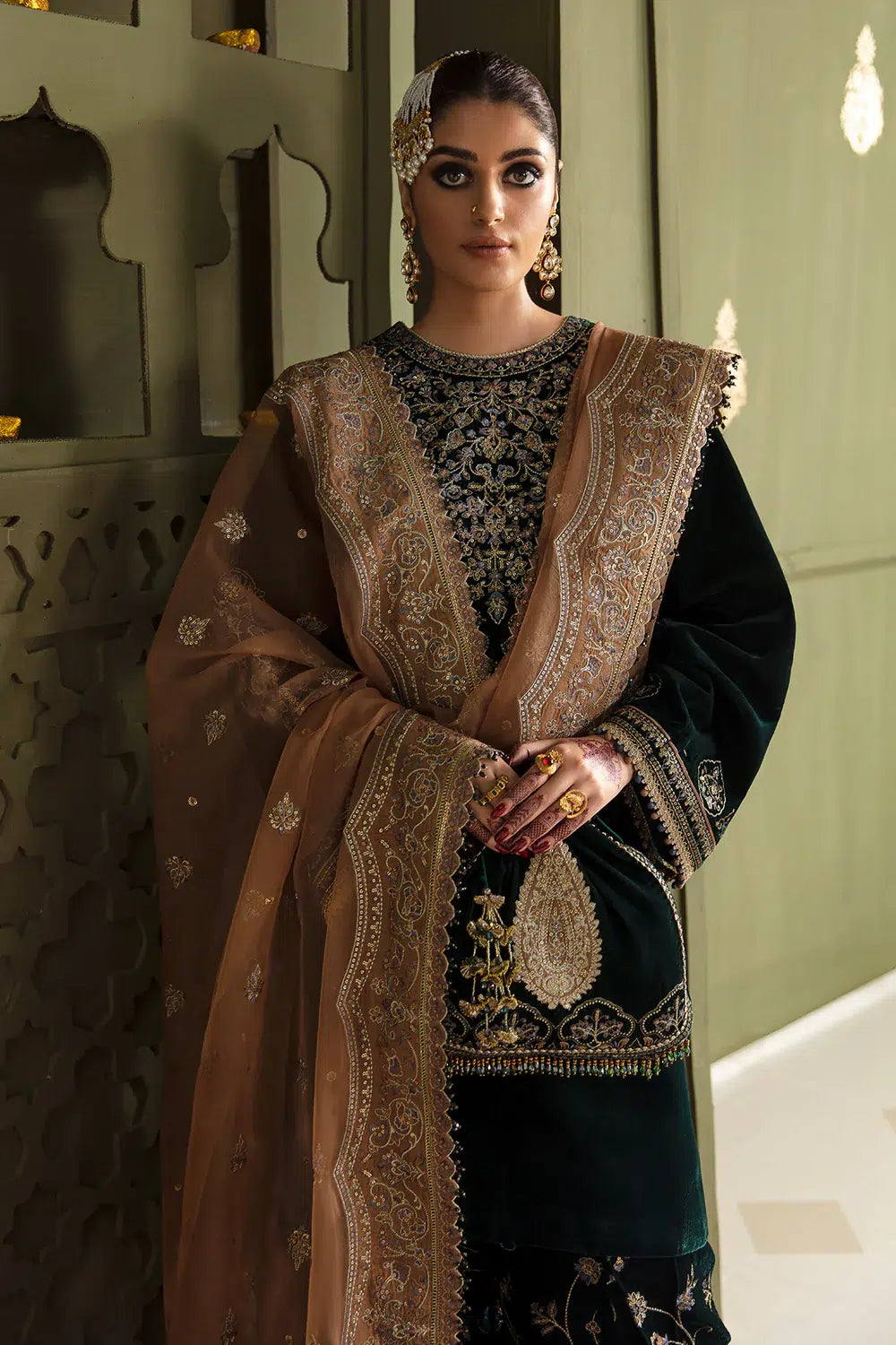 Baroque | Jahanara Luxury Velvet 23 | UF-464 -  Baroque Formal - Original Designer Dress - House of Maryam