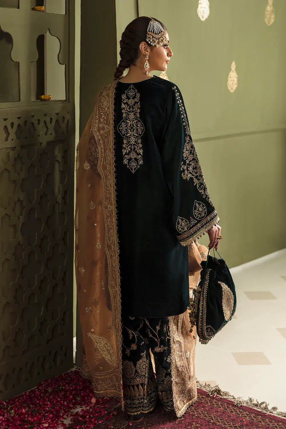 Baroque | Jahanara Luxury Velvet 23 | UF-464 -  Baroque Formal - Original Designer Dress - House of Maryam