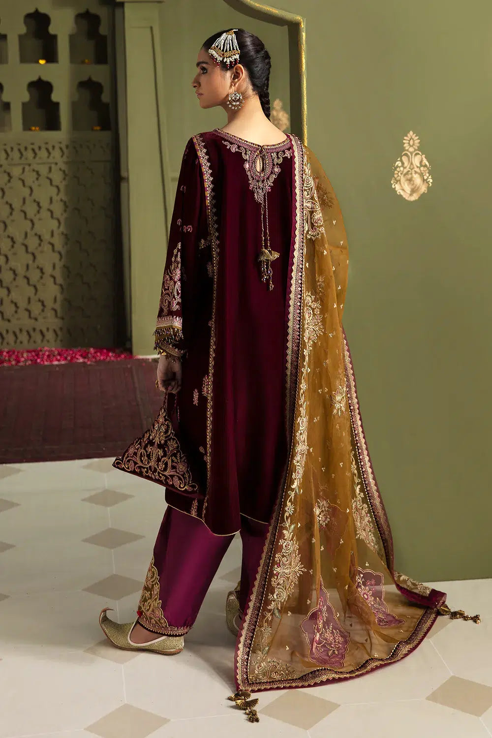 Baroque | Jahanara Luxury Velvet 23 | UF-465 -  Baroque Formal - Original Designer Dress - House of Maryam
