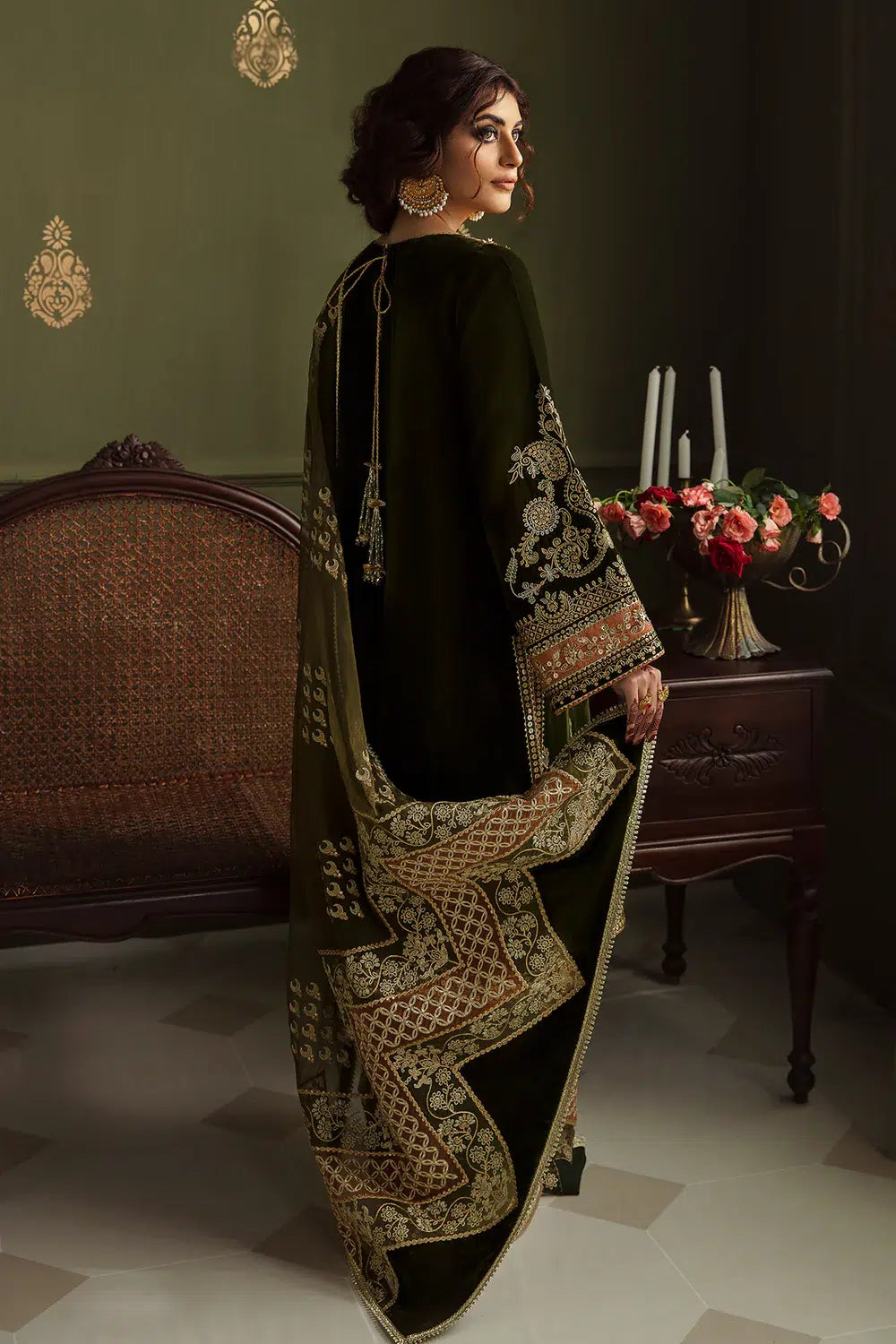 Baroque | Jahanara Luxury Velvet 23 | UF-461 -  Baroque Formal - Original Designer Dress - House of Maryam