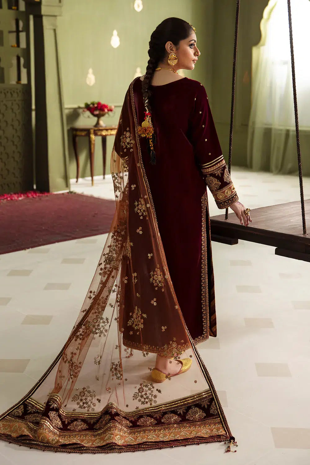 Baroque | Jahanara Luxury Velvet 23 | UF-466 -  Baroque Formal - Original Designer Dress - House of Maryam
