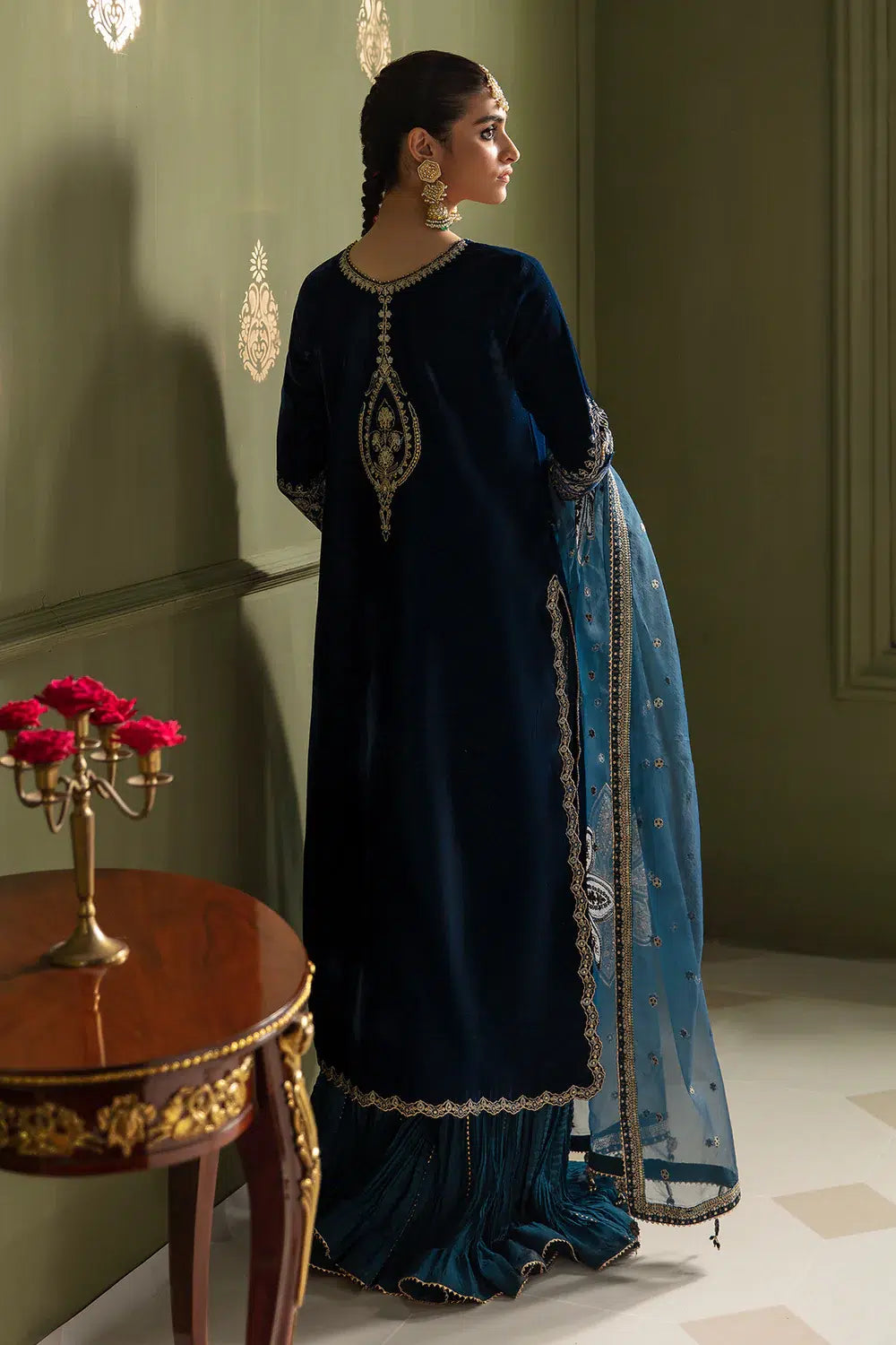 Baroque | Jahanara Luxury Velvet 23 | UF-467 -  Baroque Formal - Original Designer Dress - House of Maryam
