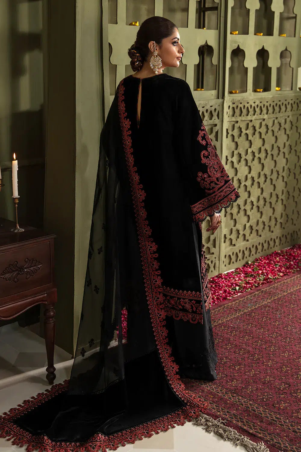 Baroque | Jahanara Luxury Velvet 23 | UF-468 -  Baroque Formal - Original Designer Dress - House of Maryam