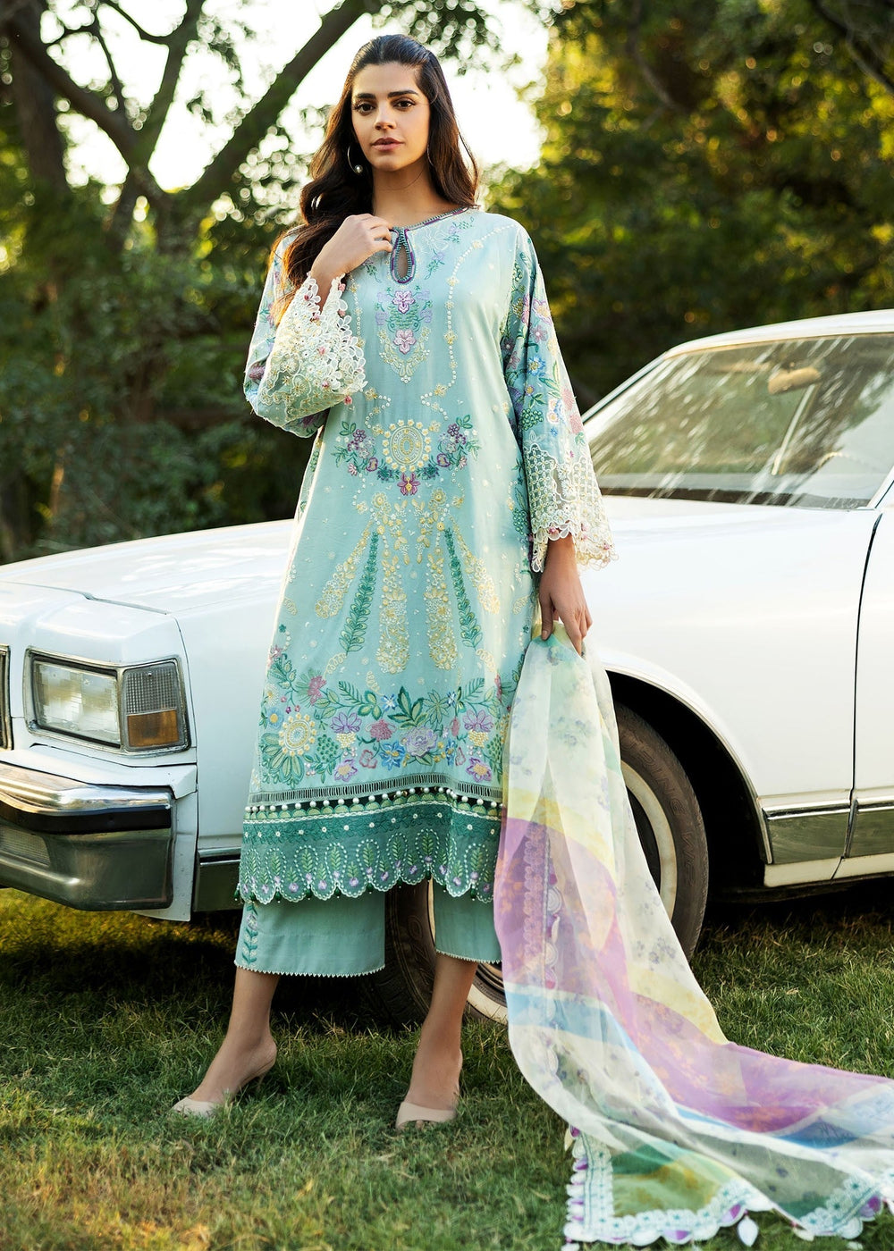 Sadaf Fawad Khan | Siraa Lawn 25 | MID SUMMER EVENING - A -  Sadaf Fawad Khan Ladies Clothes - Original Designer Dress - House of Maryam