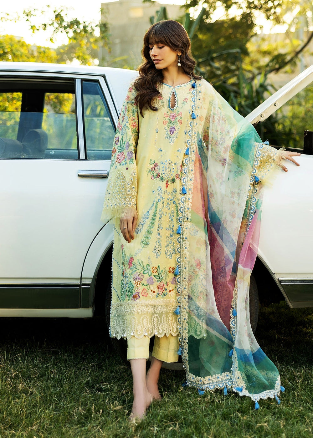 Sadaf Fawad Khan | Siraa Lawn 25 | MID SUMMER EVENING - B -  Sadaf Fawad Khan Ladies Clothes - Original Designer Dress - House of Maryam
