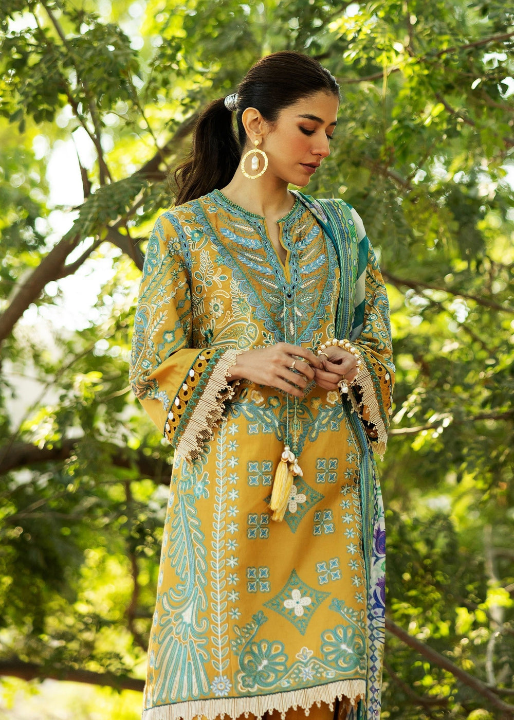 Sadaf Fawad Khan | Siraa Lawn 25 | LIANA - B -  Sadaf Fawad Khan Ladies Clothes - Original Designer Dress - House of Maryam