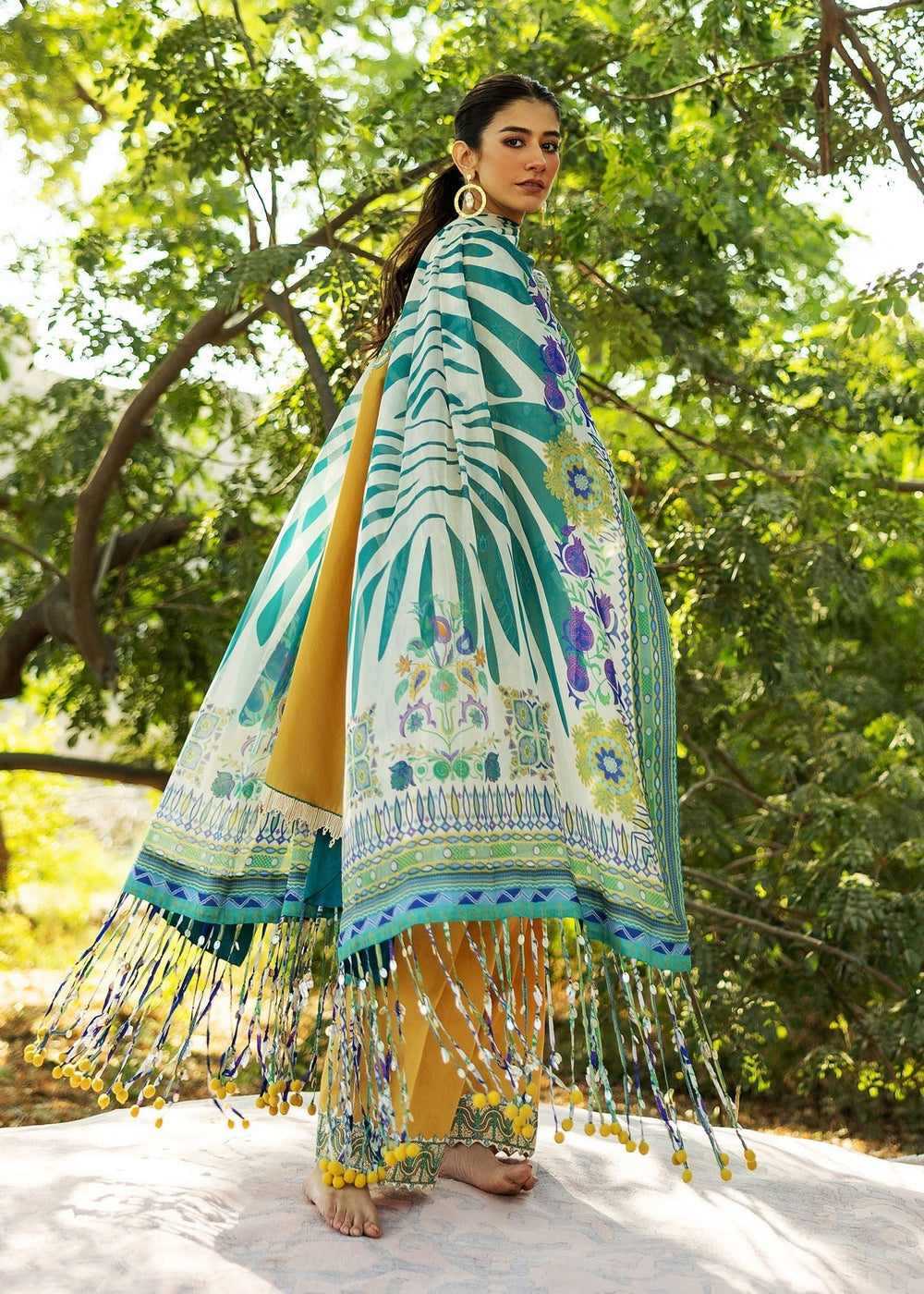 Sadaf Fawad Khan | Siraa Lawn 25 | LIANA - B -  Sadaf Fawad Khan Ladies Clothes - Original Designer Dress - House of Maryam