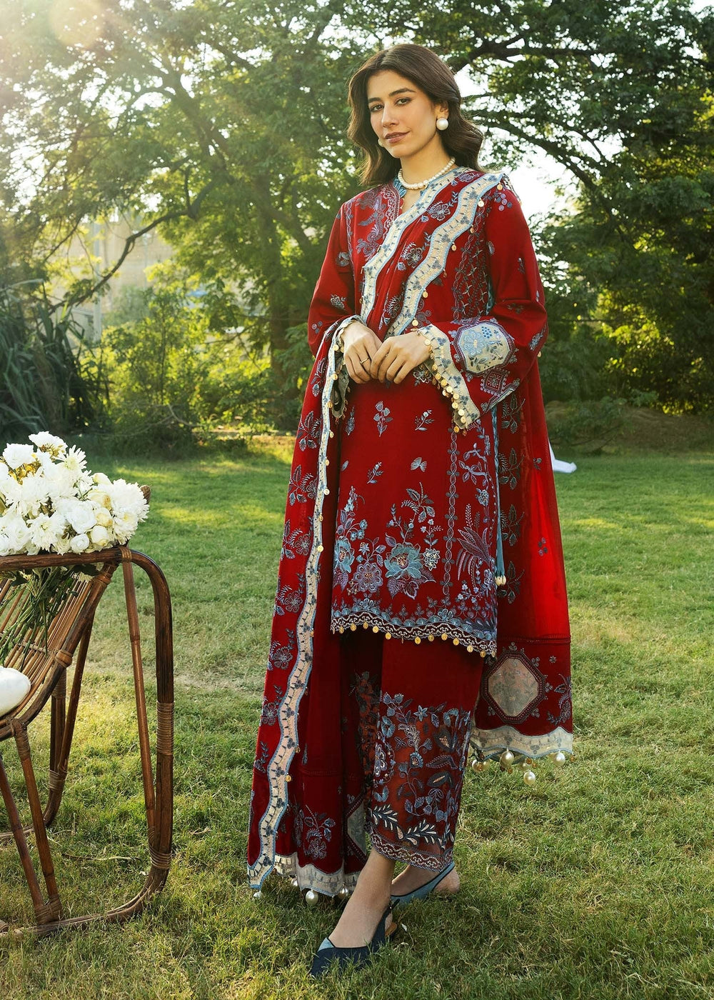 Sadaf Fawad Khan | Siraa Lawn 25 | KOI - A -  Sadaf Fawad Khan Ladies Clothes - Original Designer Dress - House of Maryam