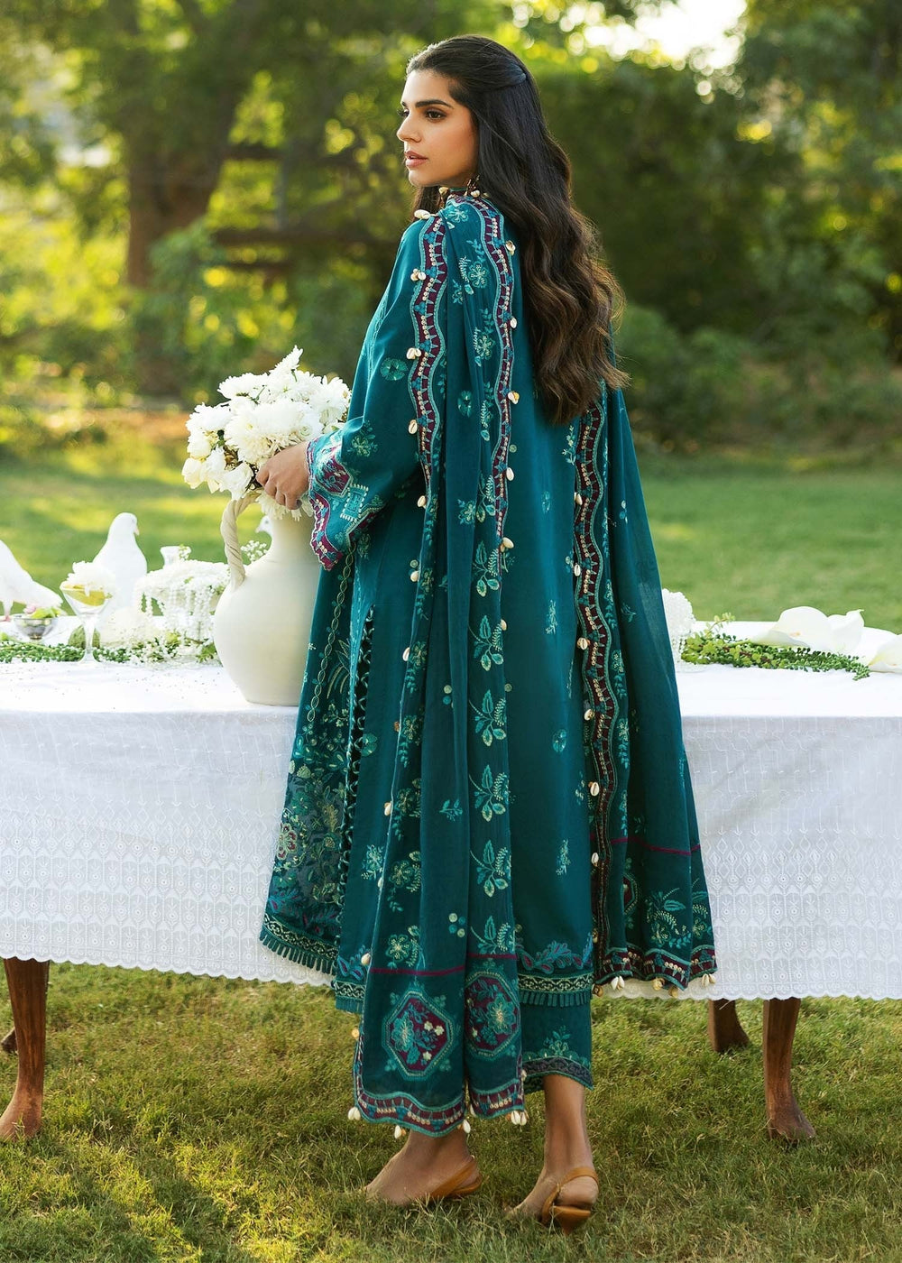 Sadaf Fawad Khan | Siraa Lawn 25 | KOI - B -  Sadaf Fawad Khan Ladies Clothes - Original Designer Dress - House of Maryam