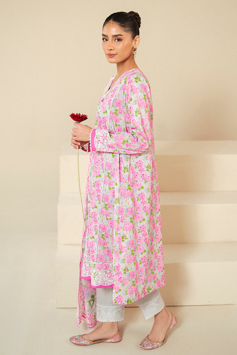 Cross Stitch | Daily Lawn 24 | FLORAL WIND-3 PIECE LAWN SUIT -  Cross Stitch Casuals - Original Designer Dress - House of Maryam