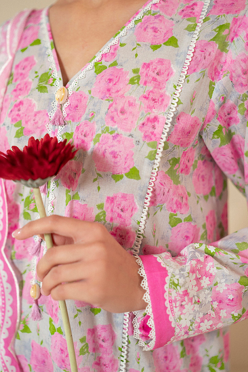Cross Stitch | Daily Lawn 24 | FLORAL WIND-3 PIECE LAWN SUIT -  Cross Stitch Casuals - Original Designer Dress - House of Maryam