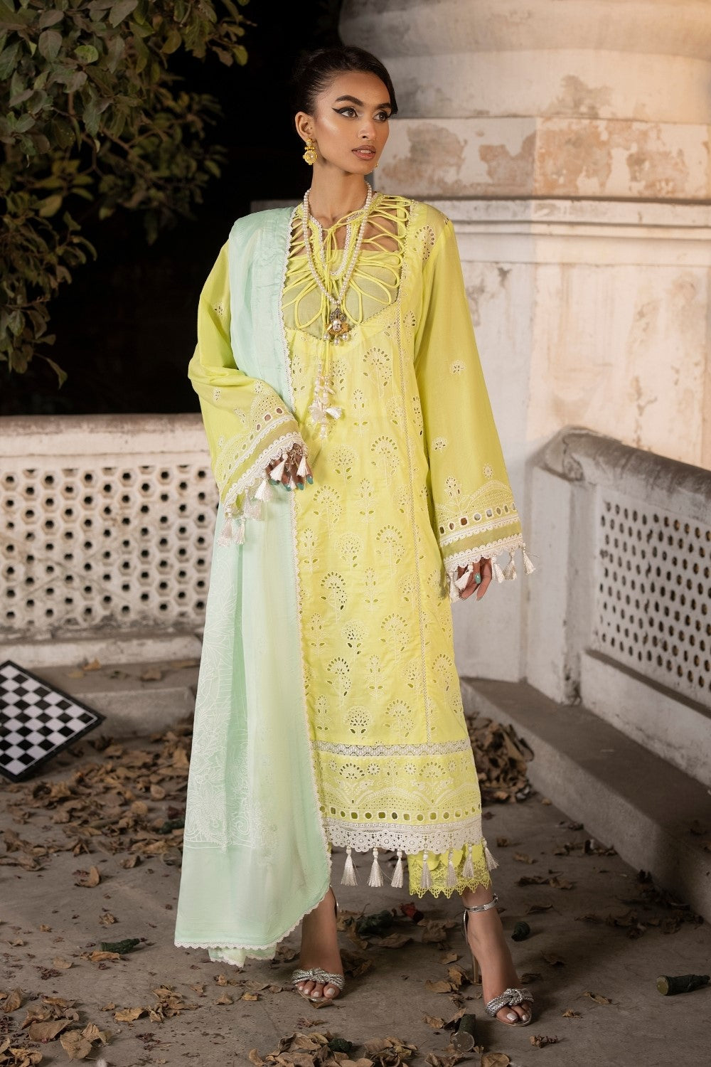 Ittehad | Embroidered Lawn | I-17 -  Ittehad Luxury - Original Designer Dress - House of Maryam