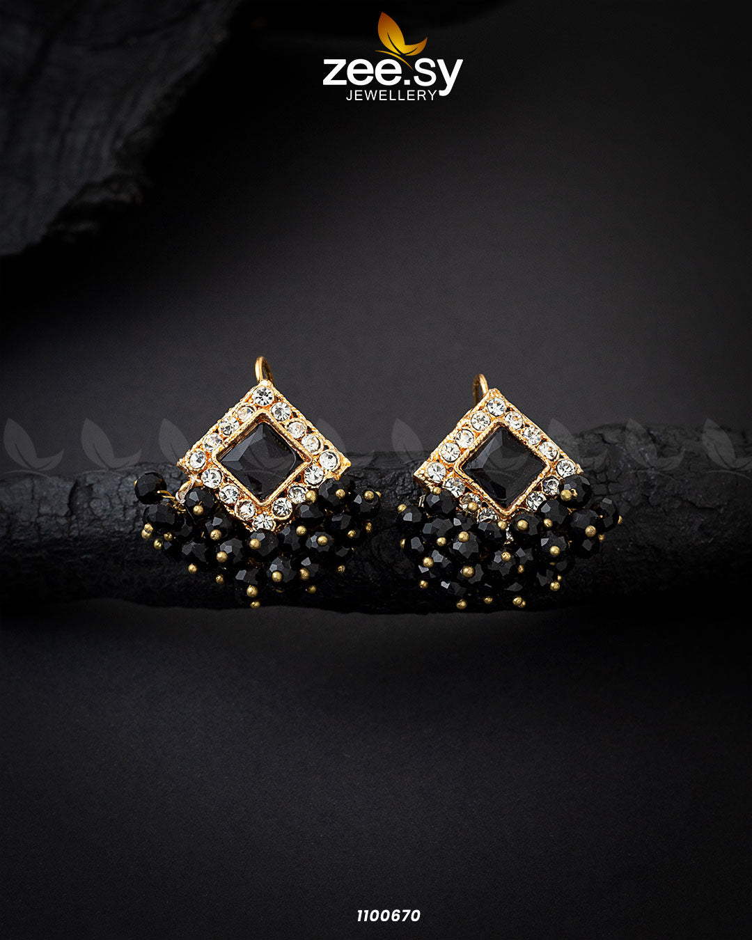 Earrings-0343 -  Zeesy Earrings - Original Designer Dress - House of Maryam