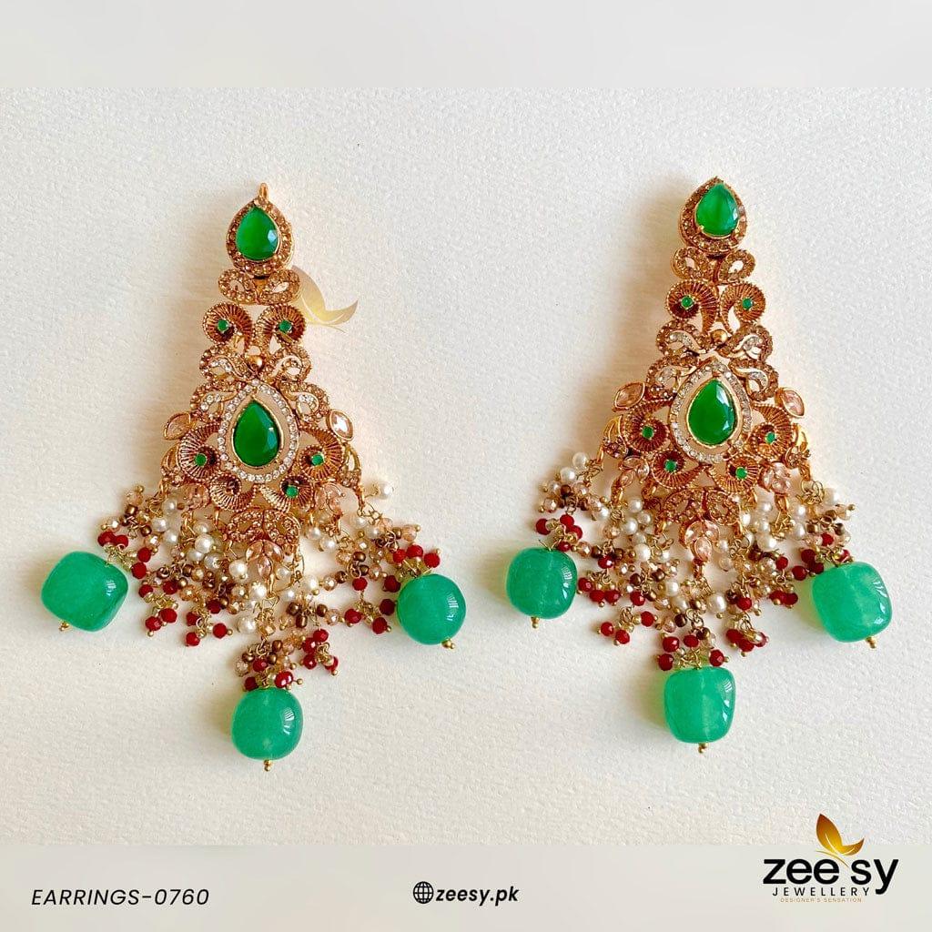 Earrings-0760 -  Zeesy Earrings - Original Designer Dress - House of Maryam