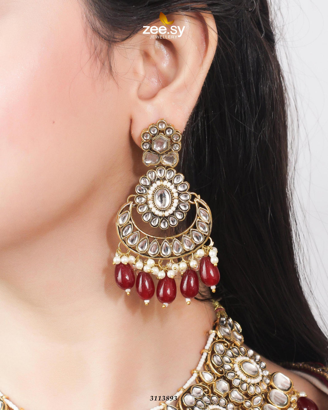 Hoor Bridal Set -  Zeesy Necklace Sets - Original Designer Dress - House of Maryam