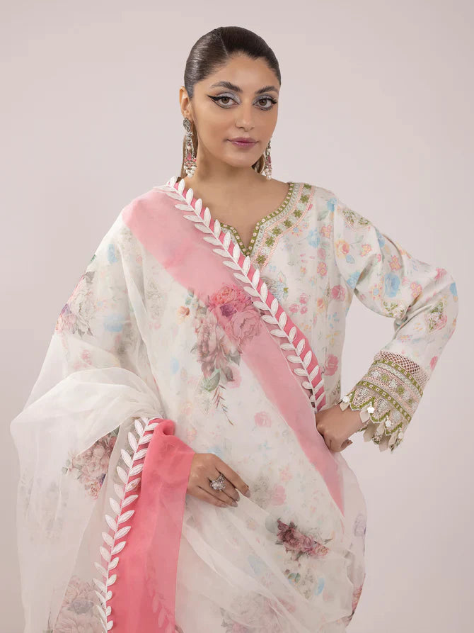 Ittehad | Faiza Faisal Rangeeli Lawn 24 | Nargis -  Ittehad Luxury - Original Designer Dress - House of Maryam