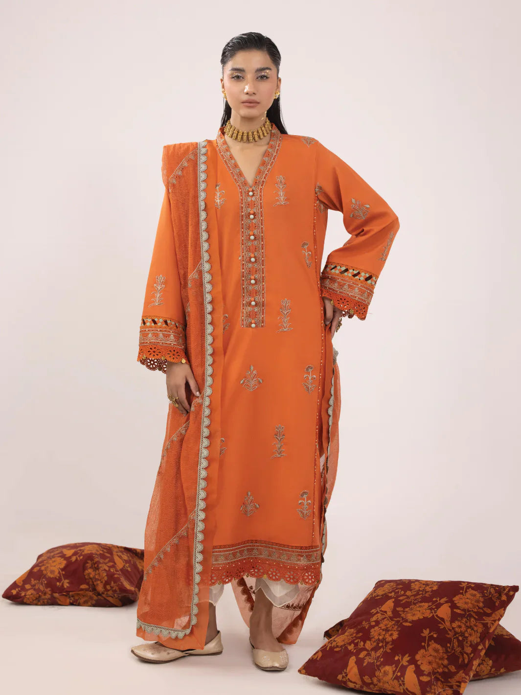 Ittehad | Faiza Faisal Rangeeli Lawn 24 | Chammo -  Ittehad Luxury - Original Designer Dress - House of Maryam