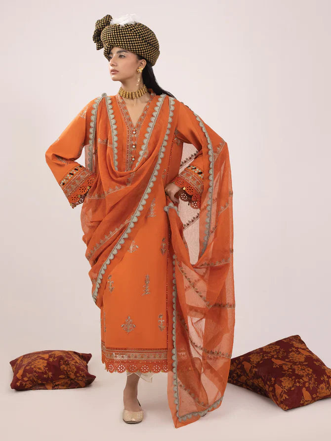 Ittehad | Faiza Faisal Rangeeli Lawn 24 | Chammo -  Ittehad Luxury - Original Designer Dress - House of Maryam