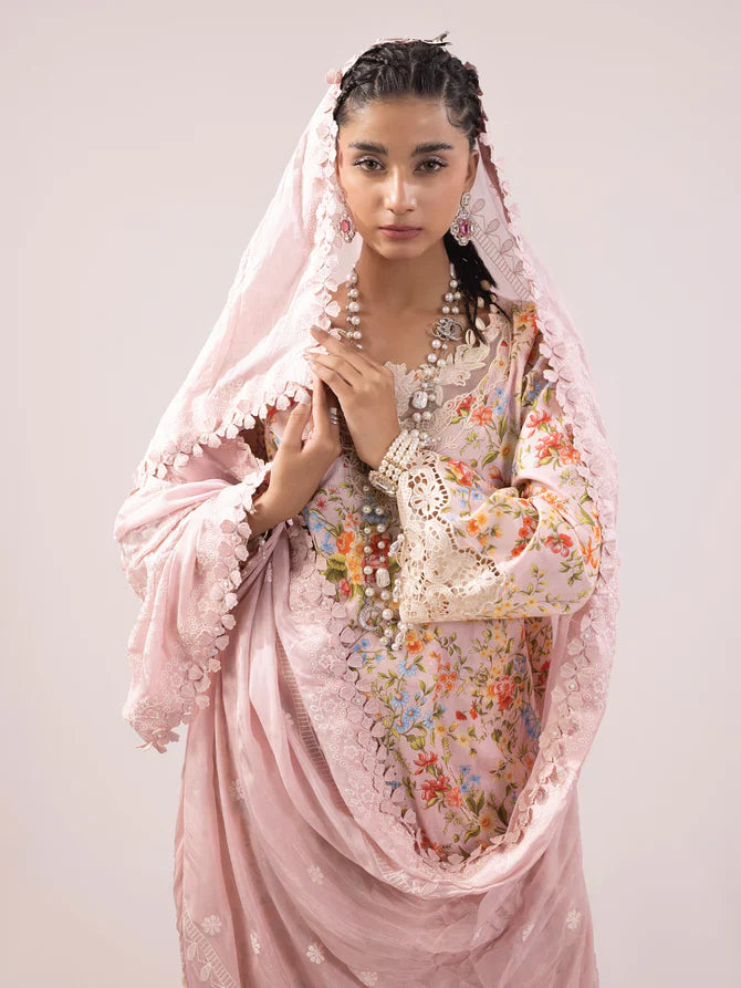 Ittehad | Faiza Faisal Rangeeli Lawn 24 | Laali -  Ittehad Luxury - Original Designer Dress - House of Maryam