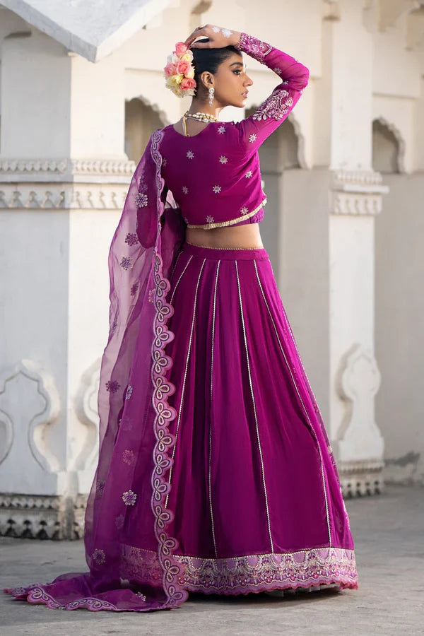 Ittehad | Dilruba Wedding Formals | ESDR77-SUT-PUP -  Ittehad Bridal - Original Designer Dress - House of Maryam