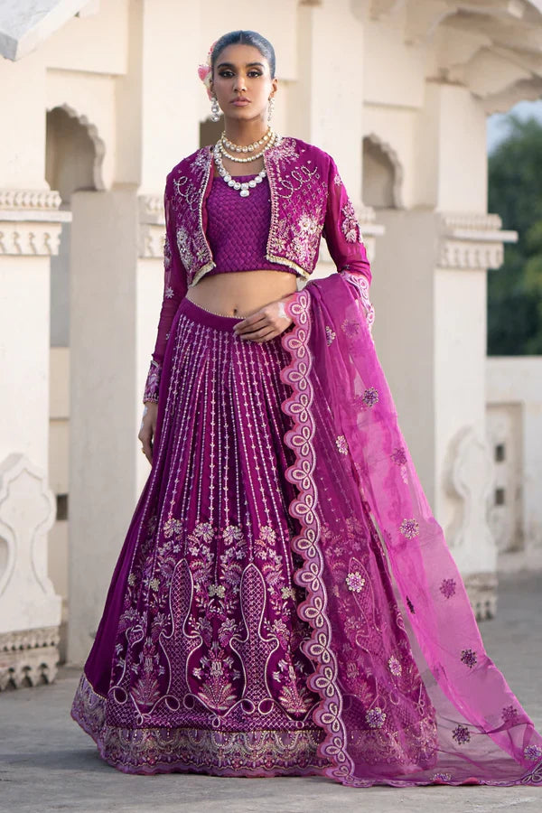 Ittehad | Dilruba Wedding Formals | ESDR77-SUT-PUP -  Ittehad Bridal - Original Designer Dress - House of Maryam