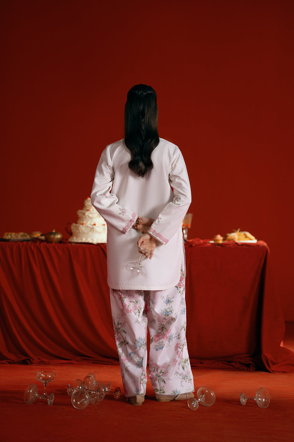 Saira Rizwan | Joolie Co ords | JOOLIE WHITE - JBP25-07 -  Saira Rizwan Ladies Clothes - Original Designer Dress - House of Maryam