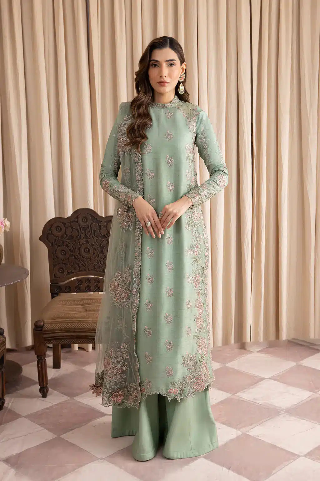 Iznik | Festive Raw Silk 23 | IRS-01 SUAVE -  Iznik Formal - Original Designer Dress - House of Maryam