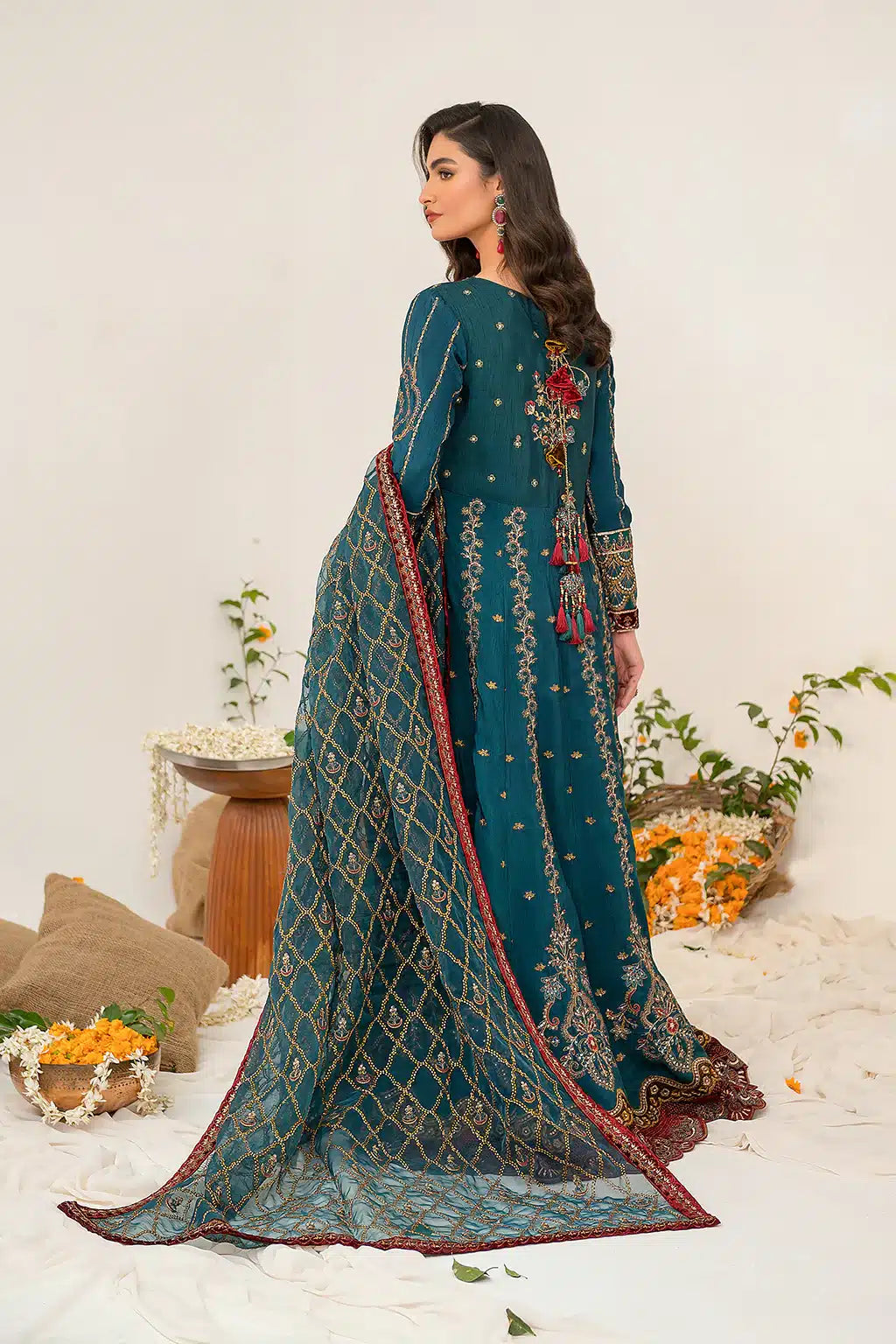 Iznik | Festive Raw Silk 23 | IRS-08 SANGUINE -  Iznik Formal - Original Designer Dress - House of Maryam
