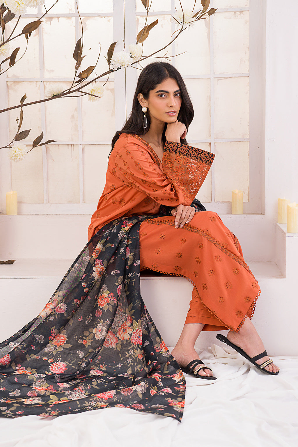 Iznik | Lawnkari 24 | UE-162 LEAFLET -  Iznik Formal - Original Designer Dress - House of Maryam