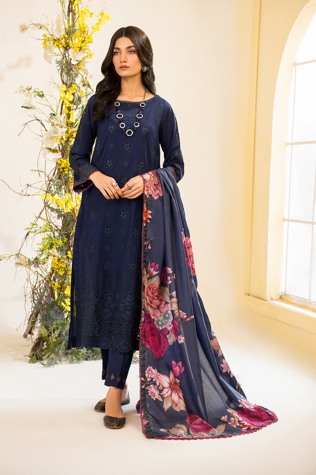 Iznik | Lawnkari 24 | UE-163 BLOOMEASE -  Iznik Formal - Original Designer Dress - House of Maryam