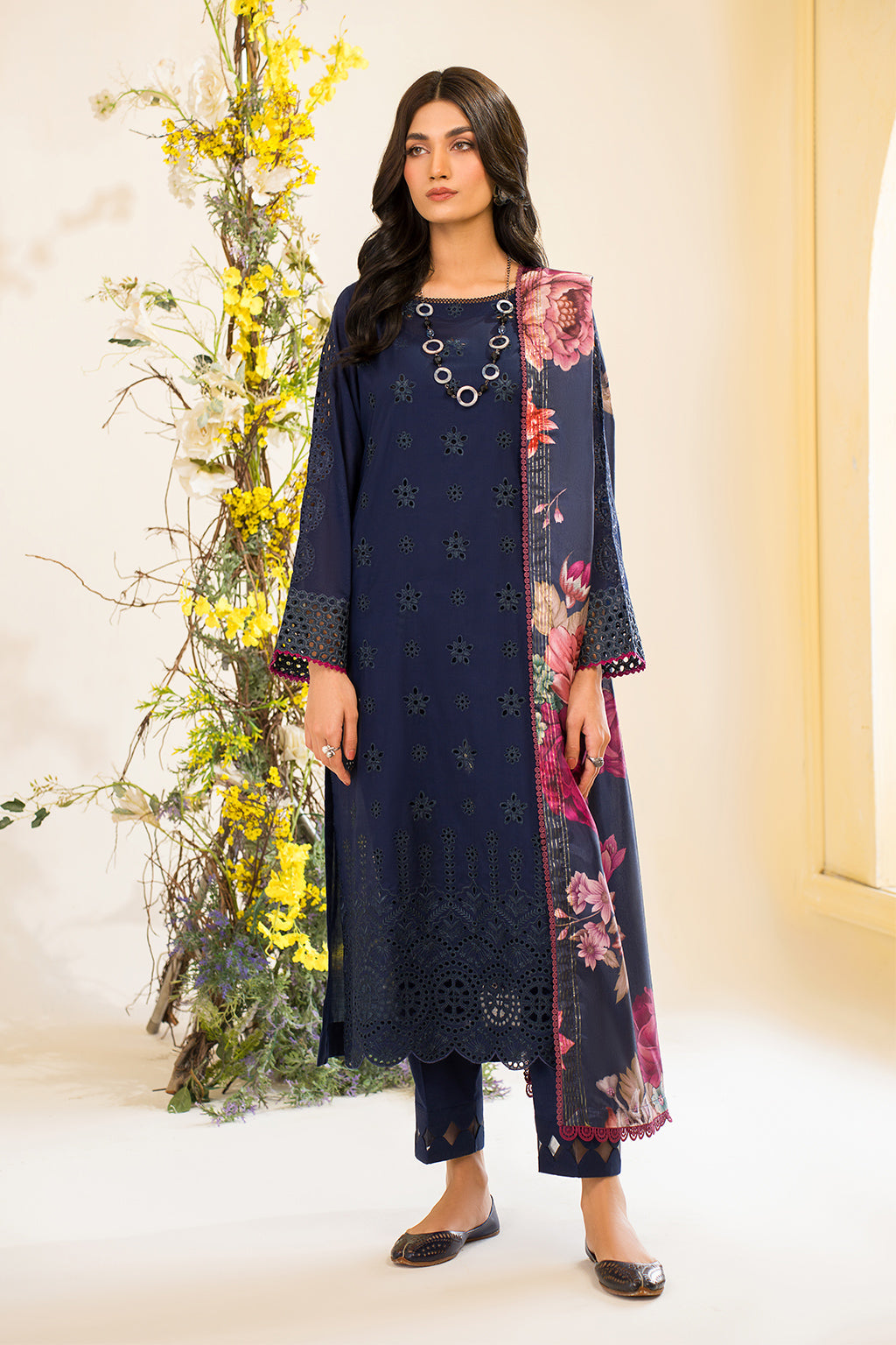 Iznik | Lawnkari 24 | UE-163 BLOOMEASE -  Iznik Formal - Original Designer Dress - House of Maryam