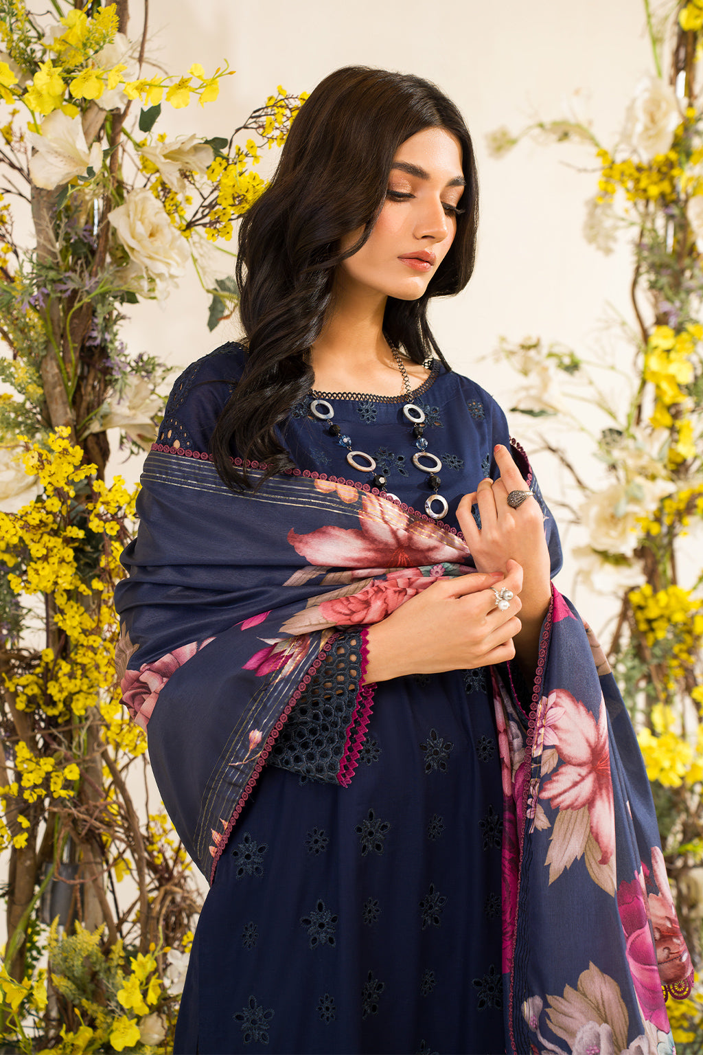 Iznik | Lawnkari 24 | UE-163 BLOOMEASE -  Iznik Formal - Original Designer Dress - House of Maryam