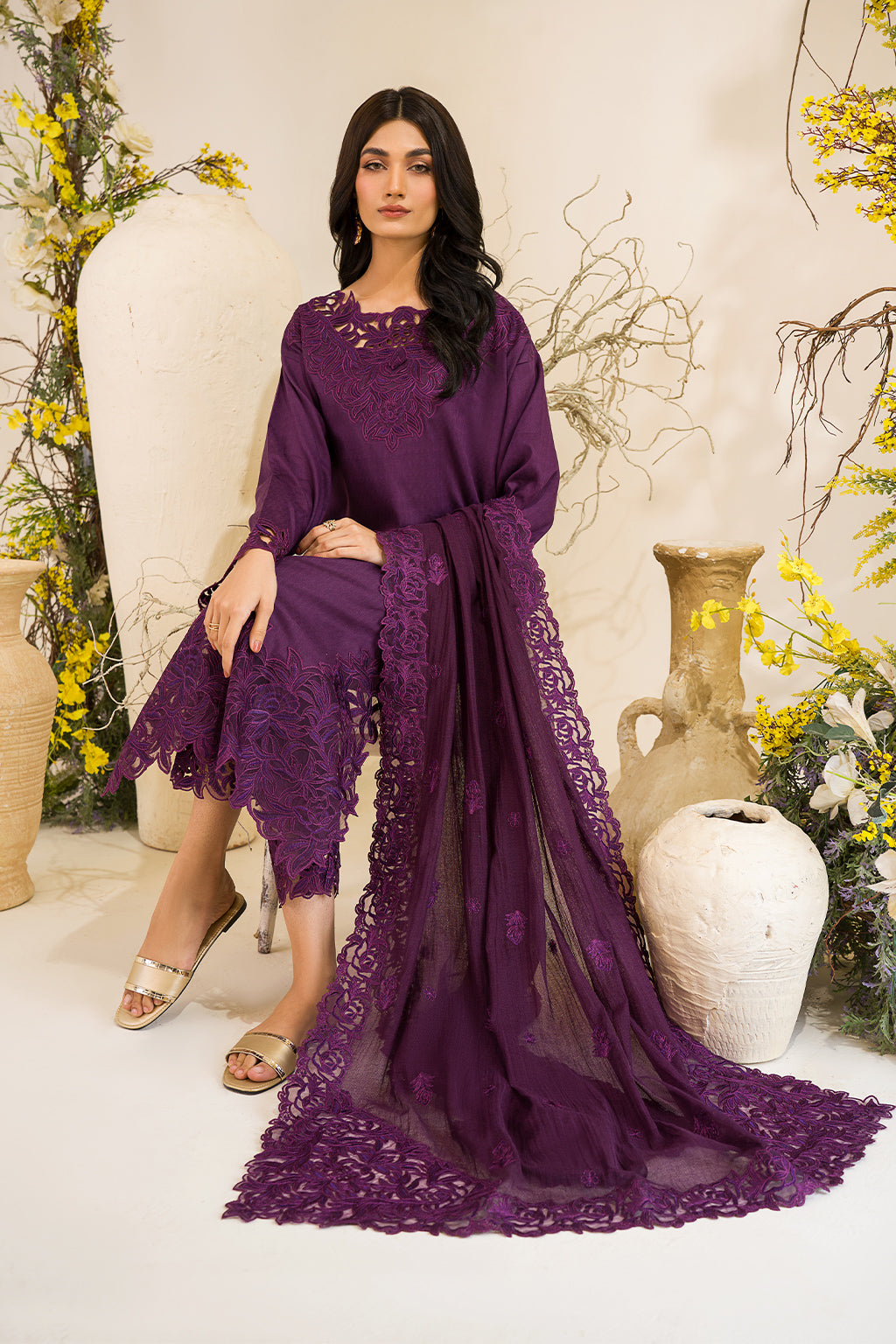 Iznik | Lawnkari 24 | UE-209 QUAGMIRE -  Iznik Formal - Original Designer Dress - House of Maryam