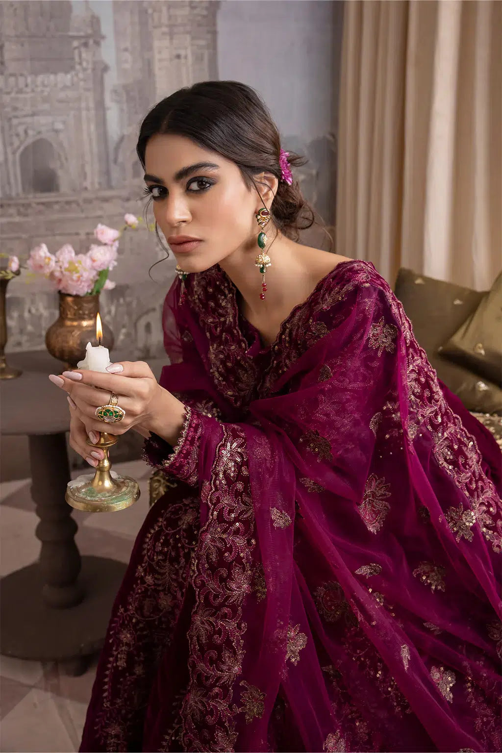 Iznik | Festive Velvet 23 | IV-33 MAHSA -  Iznik Formal - Original Designer Dress - House of Maryam