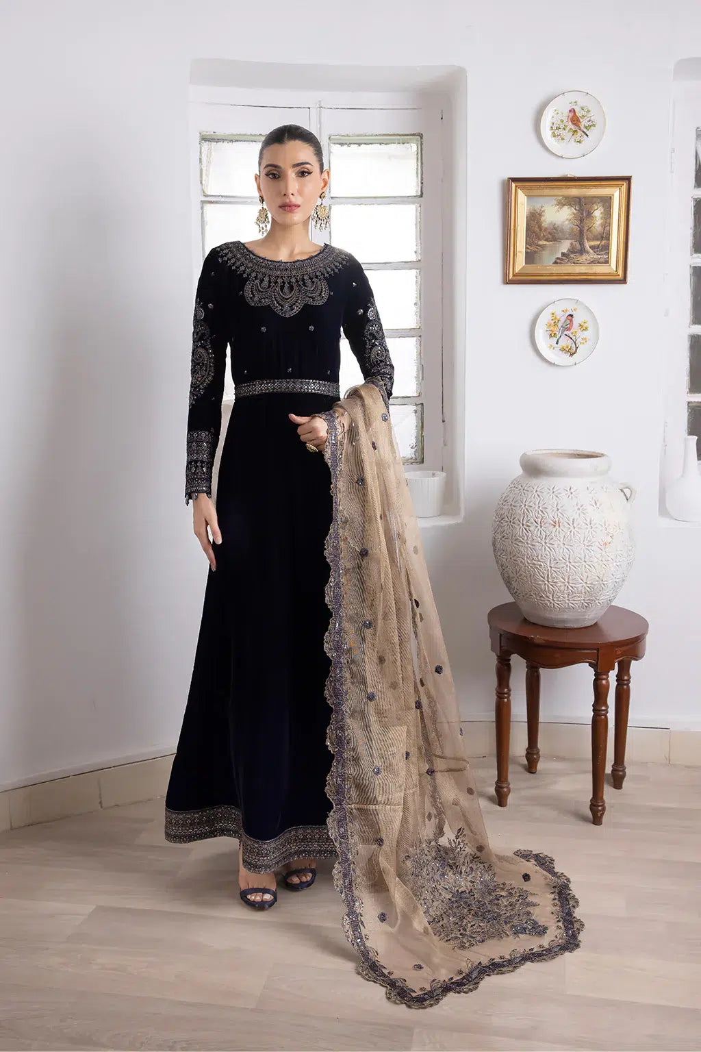 Iznik | Festive Velvet 23 | IV-35 SHAMS -  Iznik Formal - Original Designer Dress - House of Maryam