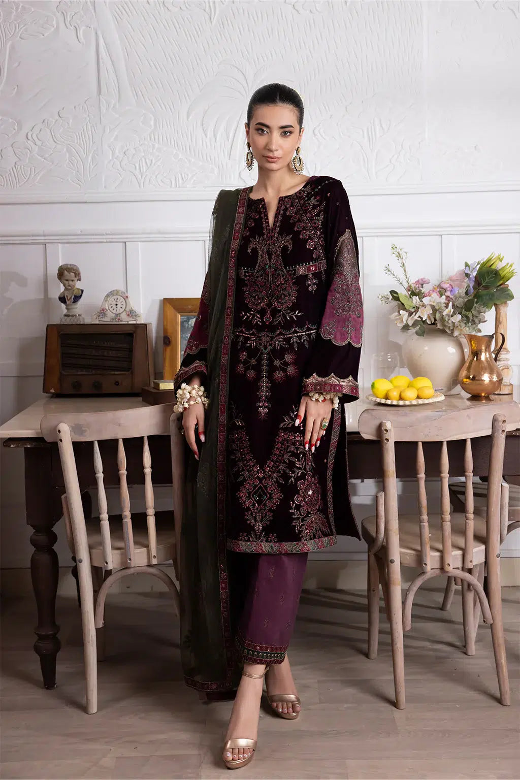 Iznik | Festive Velvet 23 | IV-30 AZITAH -  Iznik Formal - Original Designer Dress - House of Maryam