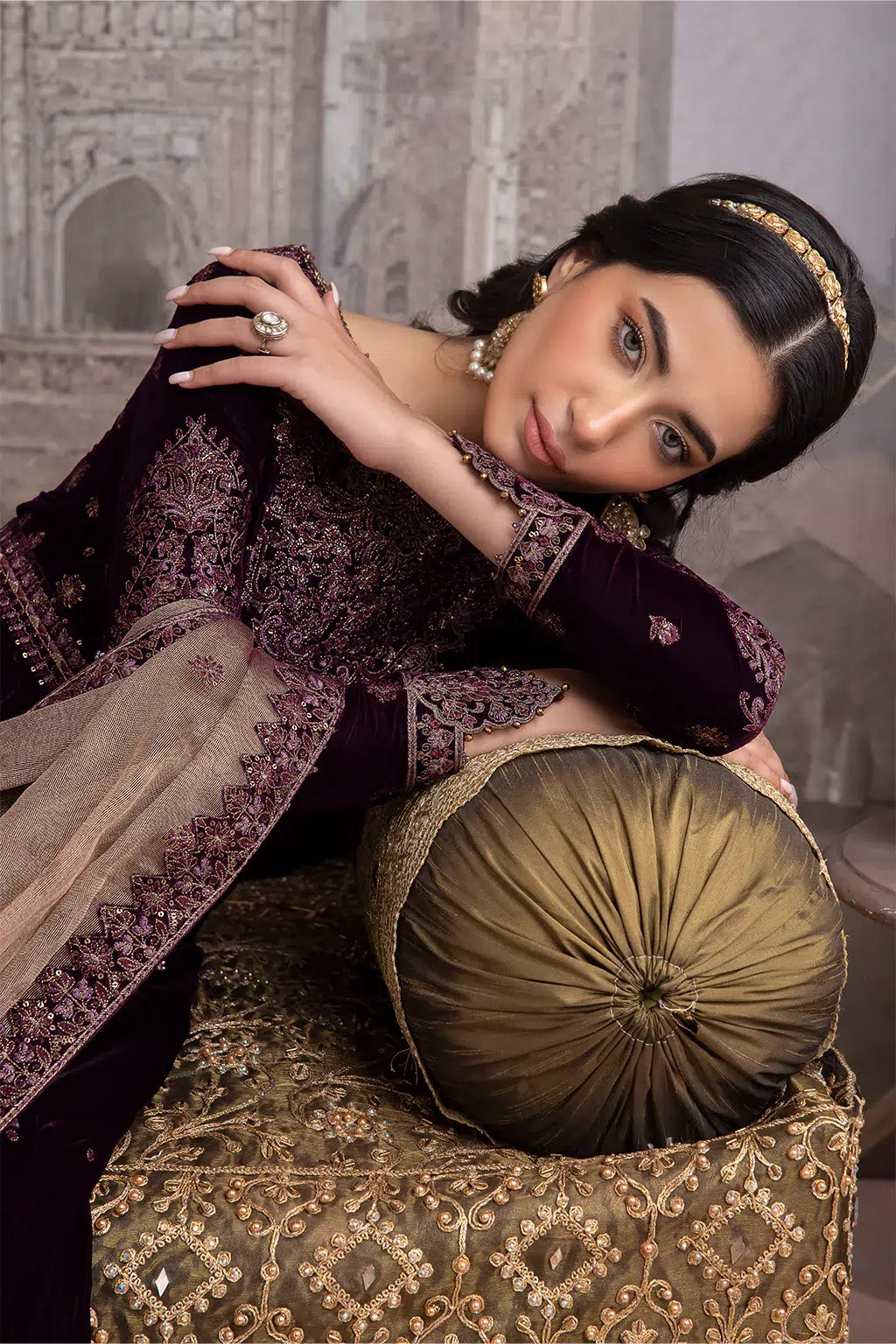 Iznik | Festive Velvet 23 | IV-36 ELAHEH -  Iznik Formal - Original Designer Dress - House of Maryam
