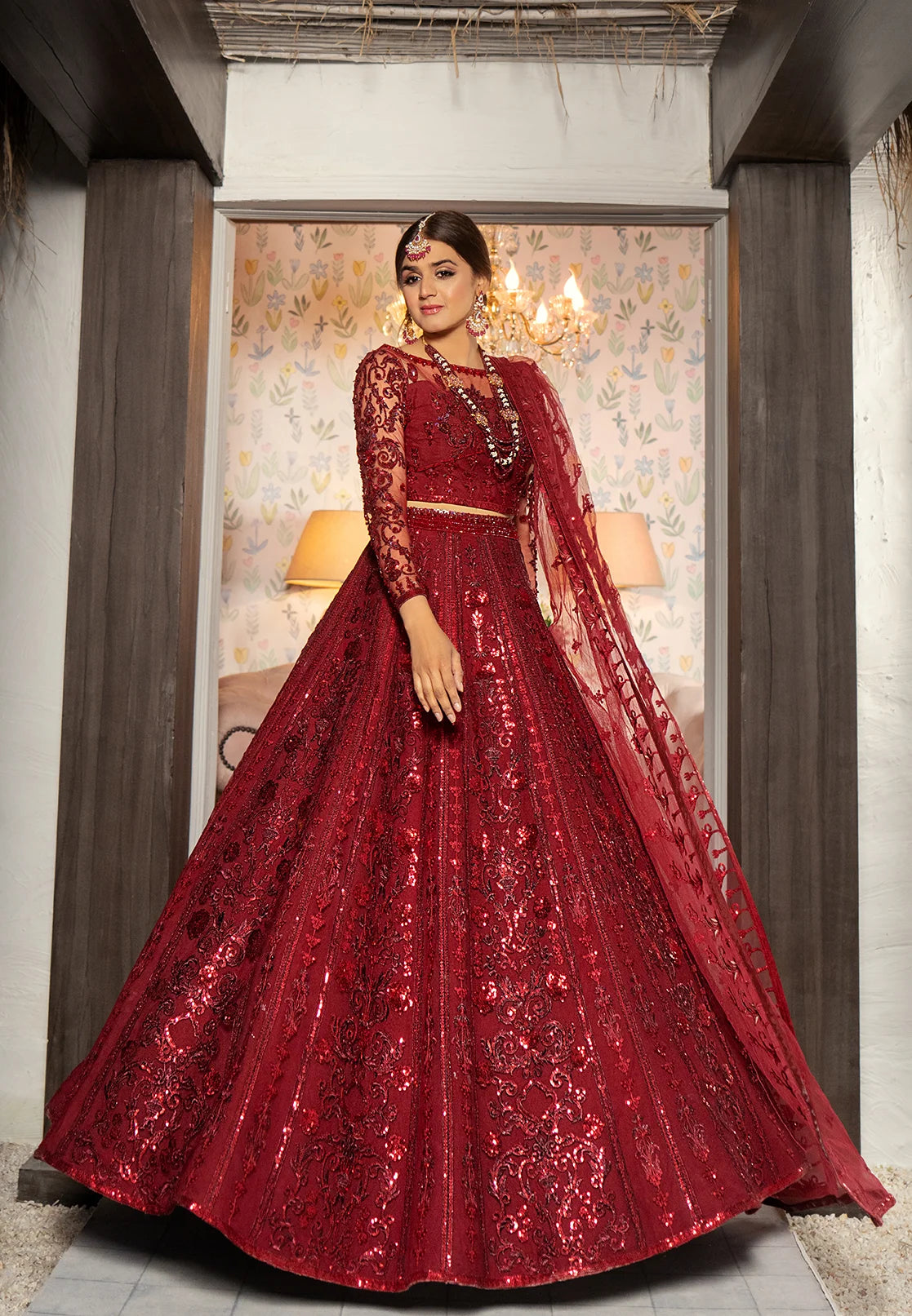 Waqas Shah | Malika E Jahan | Jagrani -  Waqas Shah Formal - Original Designer Dress - House of Maryam