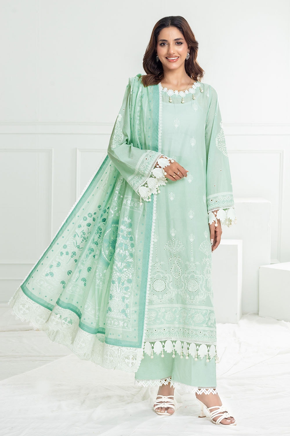 Gul Ahmed | Festive Capsule 25 | SP-52052 -  Gul Ahmed Ladies Clothes - Original Designer Dress - House of Maryam