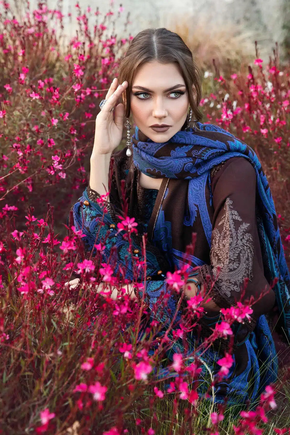 Maria B | M Prints Winter 23 | MPT-2008-B -  Maria B Luxury - Original Designer Dress - House of Maryam