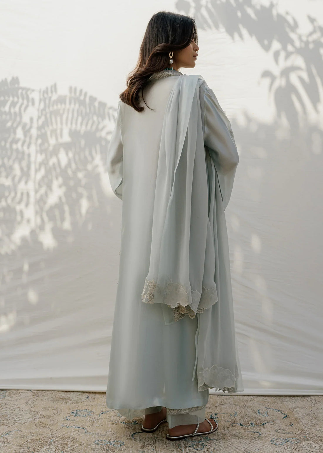 Mahgul | Eid Edit 2024 | Silver Light -  Mahgul Luxury - Original Designer Dress - House of Maryam